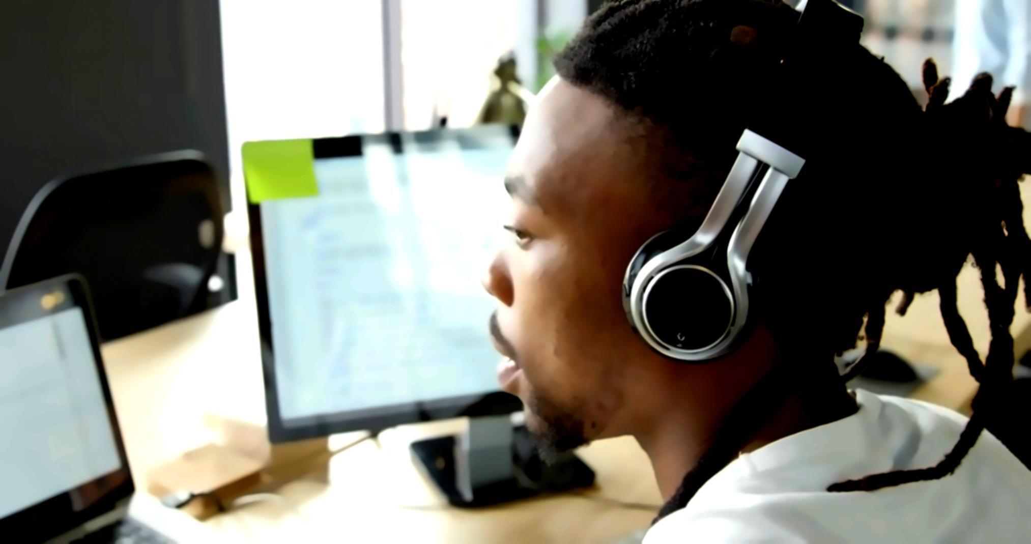 Developer testing VR application with motion controllers